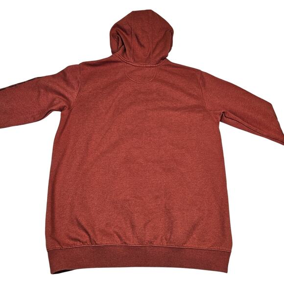 Carhartt Men Loose Fit Midweight Logo Sleeve Graphic Hoodie XL Tall Workwear Red - Picture 9 of 15